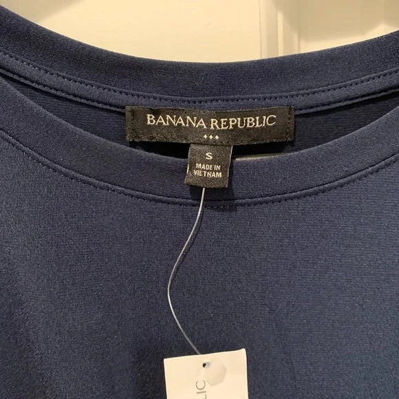 NWT Banana Republic Factory - Navy Blue Wrap Dress - Picture 4 of 6